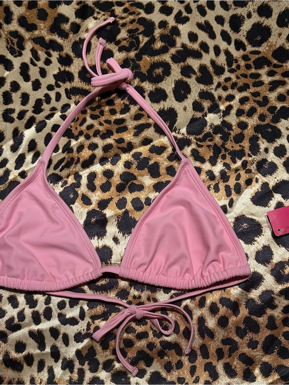 NWT Xhilaration Light Pink Triangle Bikini Top *see description*